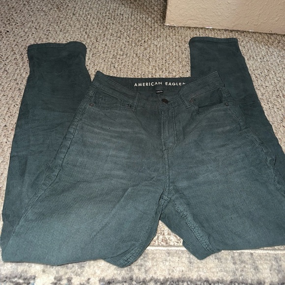 Green Cord Mom Jeans - Picture 4 of 4